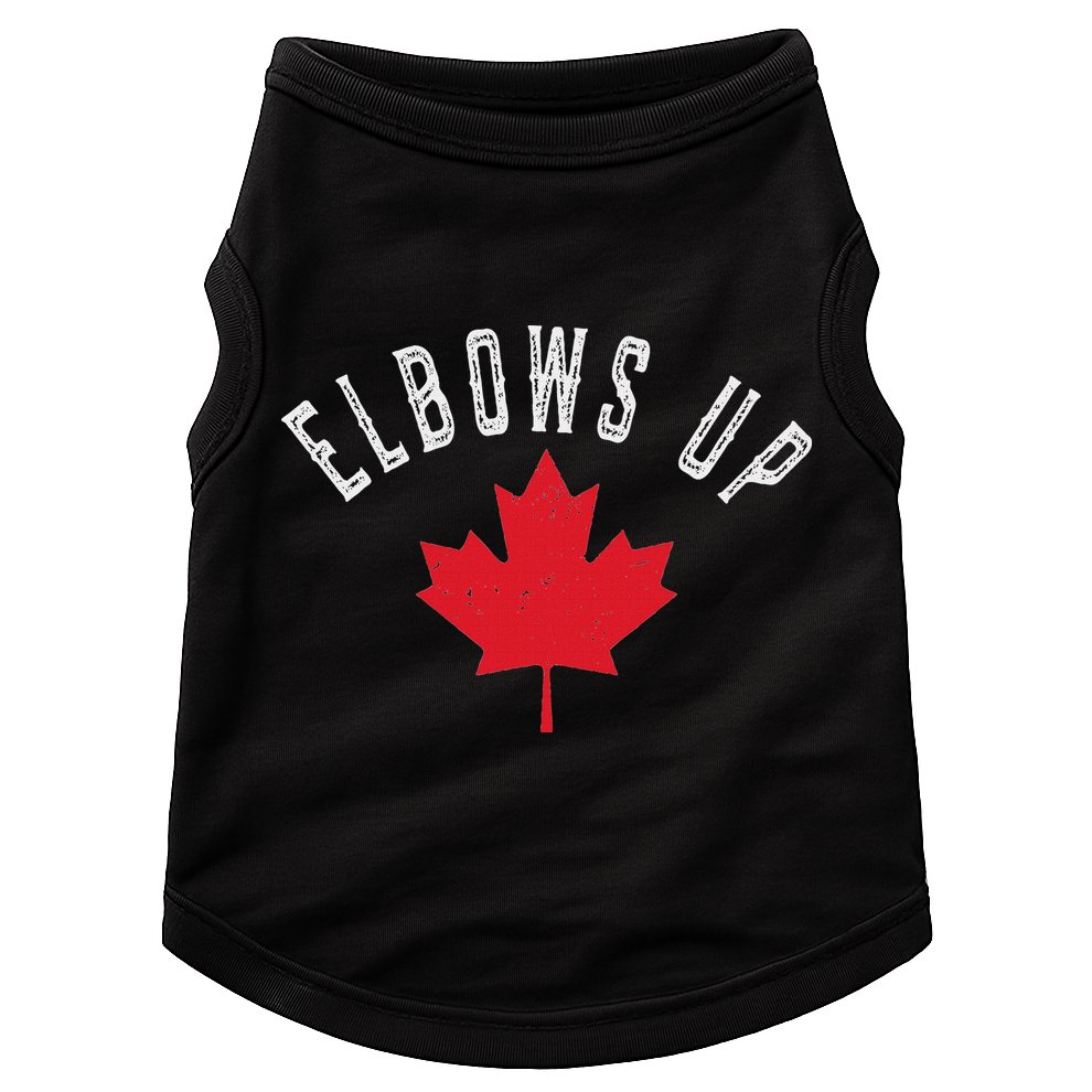 Elbows Up Canada True North Strong And Free Doggie Tank