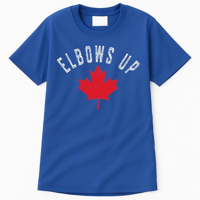 Elbows Up Canada True North Strong And Free Tall T-Shirt