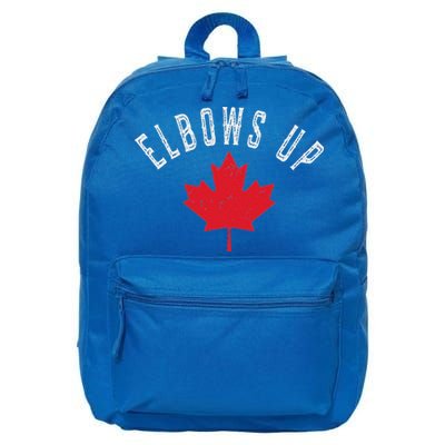 Elbows Up Canada True North Strong And Free 16 in Basic Backpack