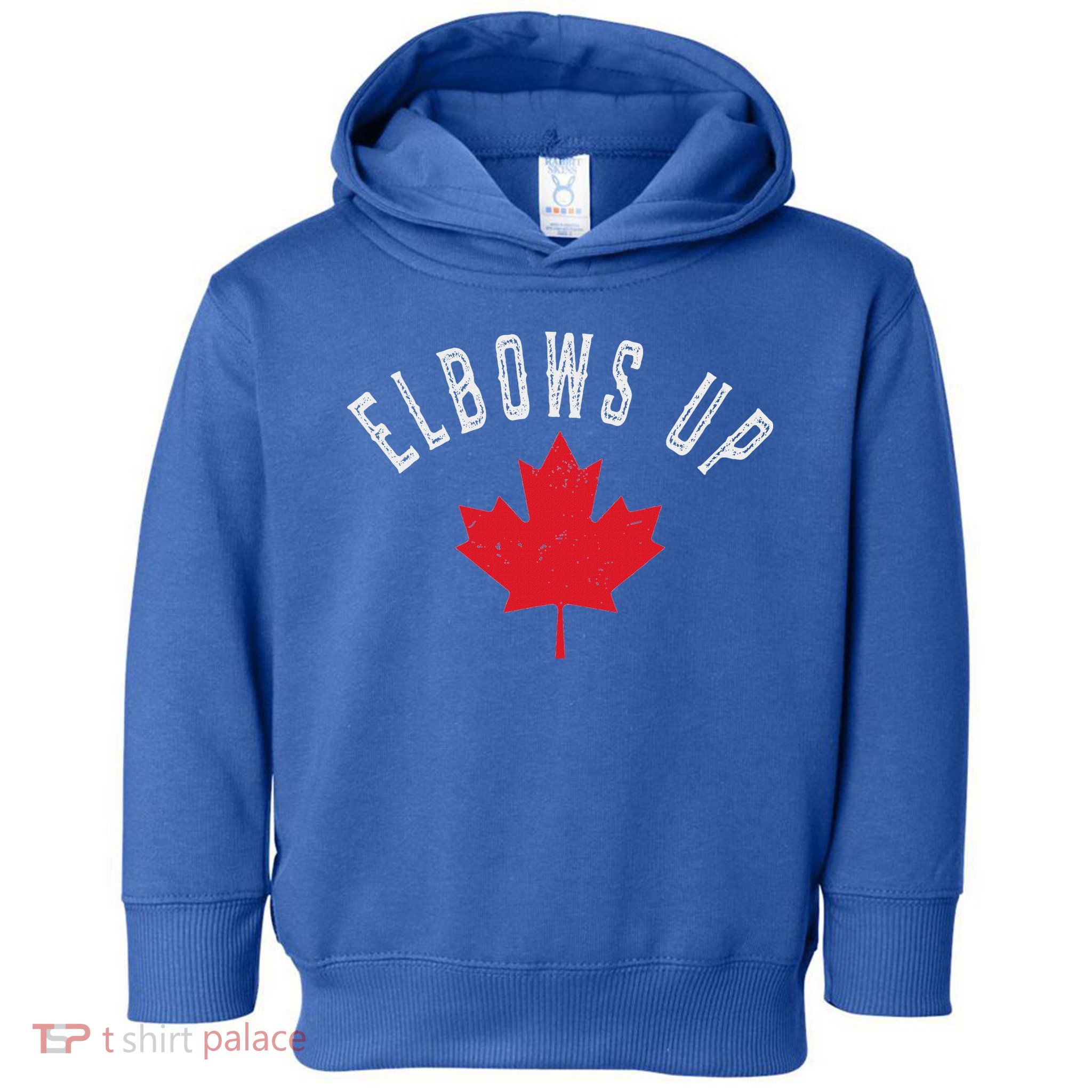 Elbows Up Canada True North Strong And Free Toddler Hoodie