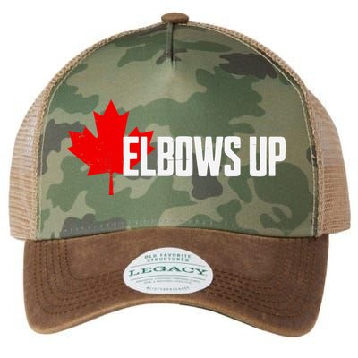 Elbows Up Canada True North Strong And Free Proud Canadian Legacy Tie Dye Trucker Hat