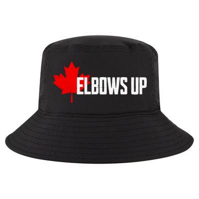 Elbows Up Canada True North Strong And Free Proud Canadian Cool Comfort Performance Bucket Hat
