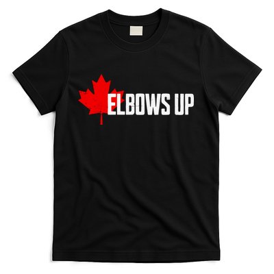 Elbows Up Canada True North Strong And Free Proud Canadian T-Shirt