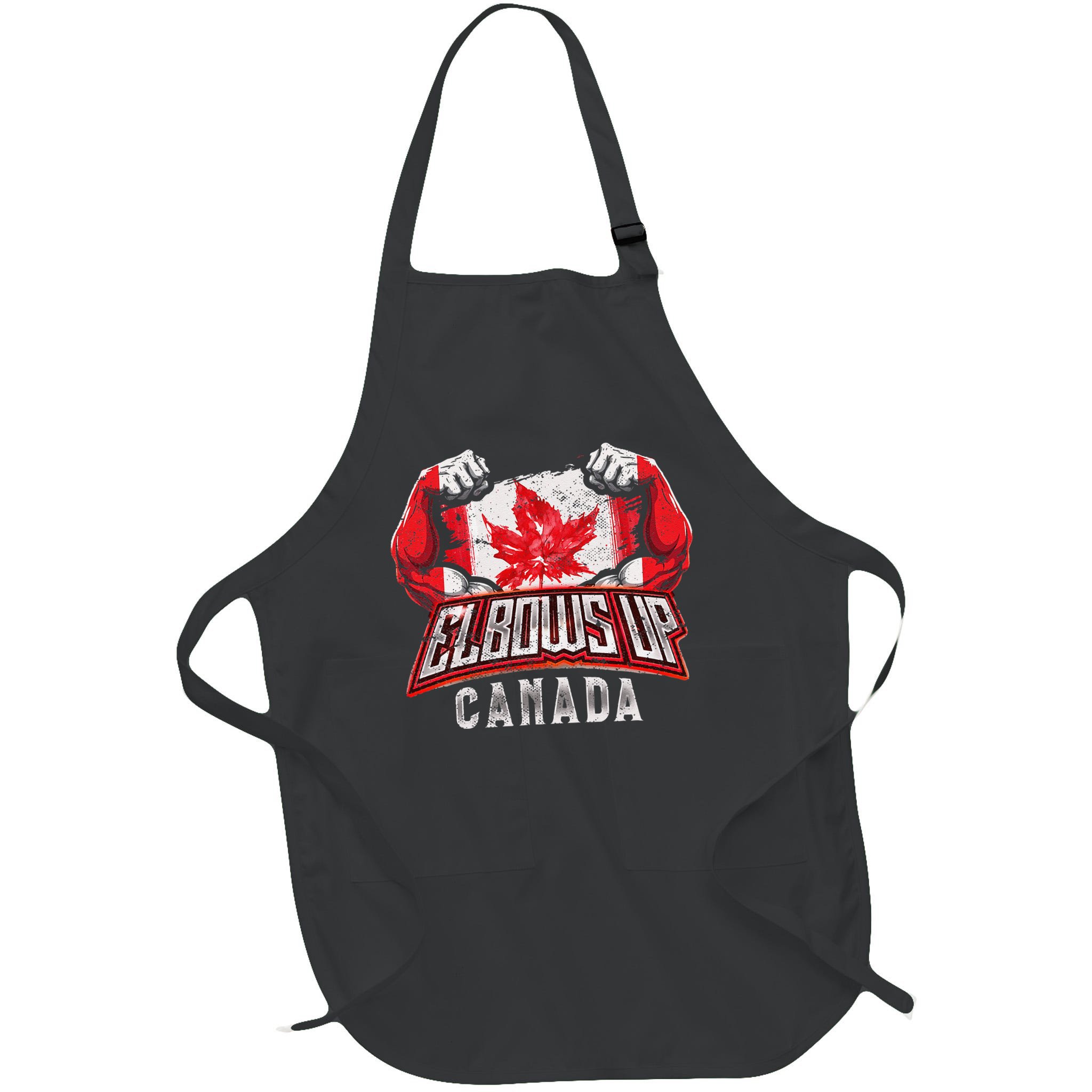 Elbows Up Canada Proud Canadian Hockey Apron