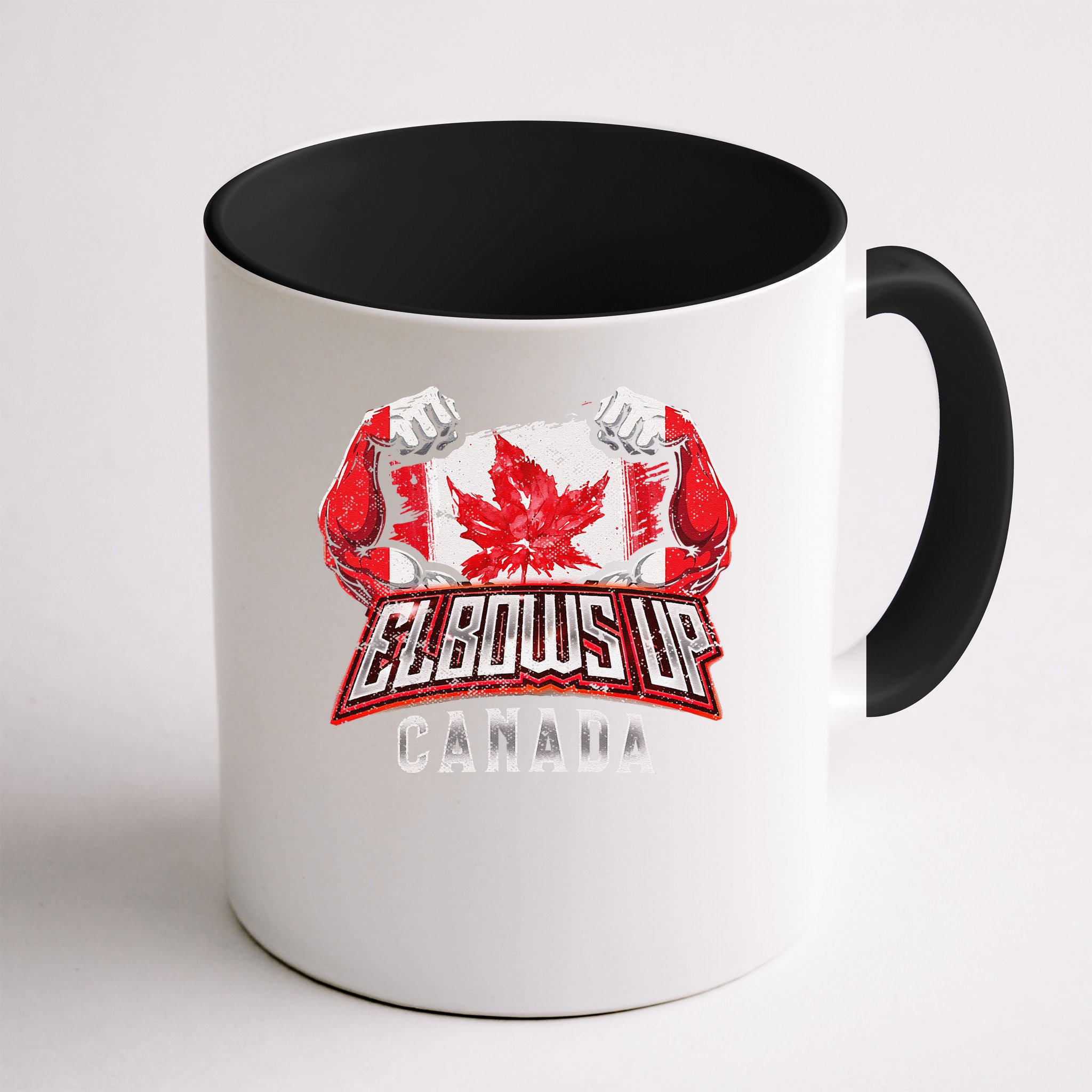 Elbows Up Canada Proud Canadian Hockey Mug