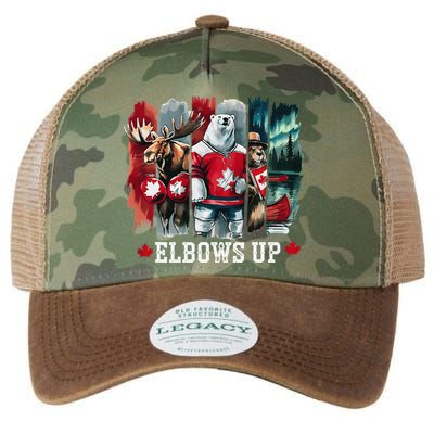 Elbows Up Canada Est 1867 Proud Canadian Strong Canada Legacy Tie Dye Trucker Hat