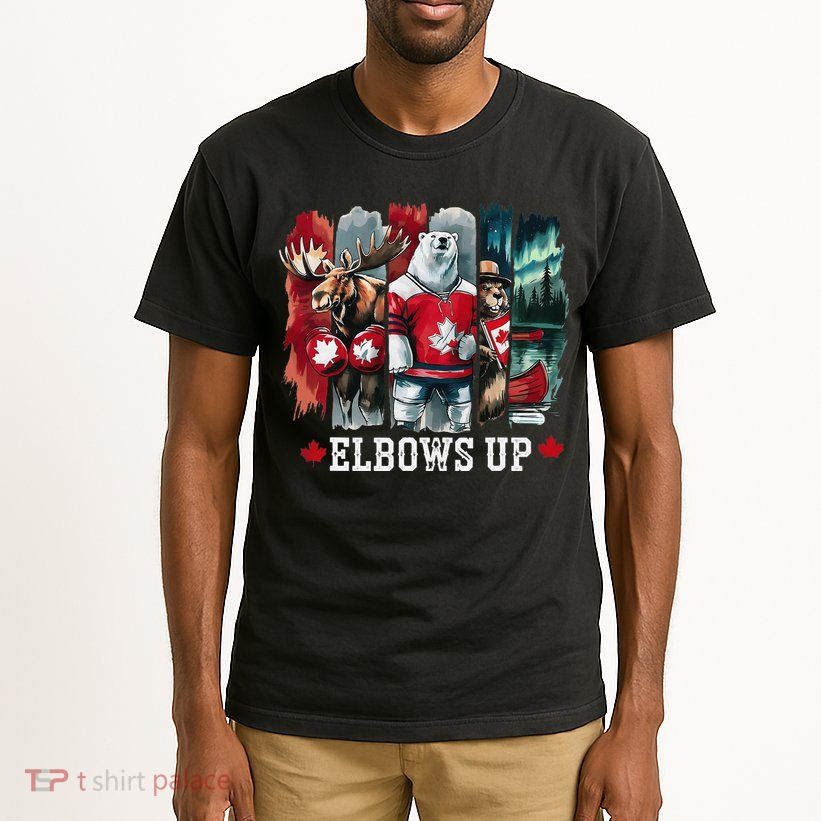 Elbows Up Canada Est 1867 Proud Canadian Strong Canada Tall T-Shirt