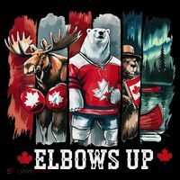 Elbows Up Canada Est 1867 Proud Canadian Strong Canada Tall T-Shirt