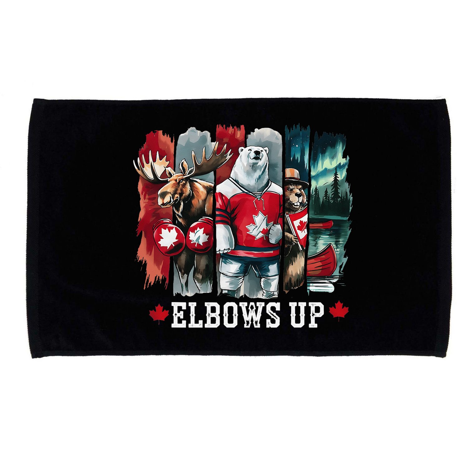 Elbows Up Canada Est 1867 Proud Canadian Strong Canada Microfiber Hand Towel