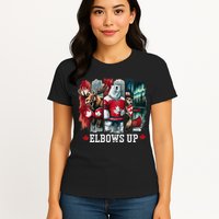 Elbows Up Canada Est 1867 Proud Canadian Strong Canada Womens T-Shirt