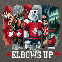 Elbows Up Canada Est 1867 Proud Canadian Strong Canada Cotton Canvas Backpack