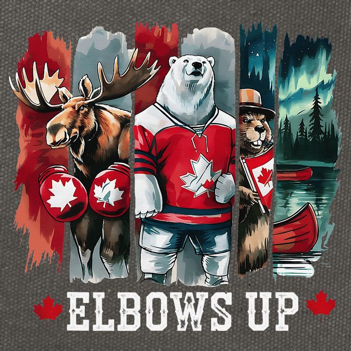Elbows Up Canada Est 1867 Proud Canadian Strong Canada Cotton Canvas Backpack