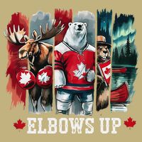 Elbows Up Canada Est 1867 Proud Canadian Strong Canada Cooling Performance Crew T-Shirt