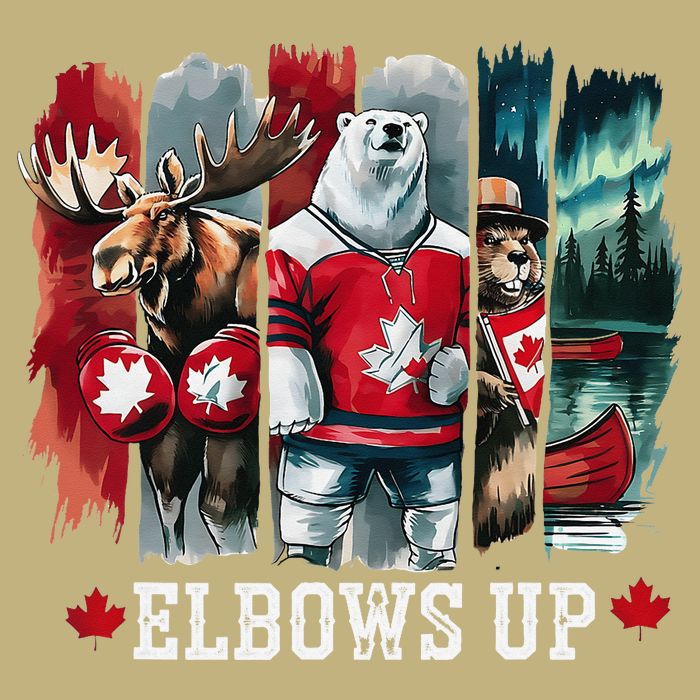 Elbows Up Canada Est 1867 Proud Canadian Strong Canada Cooling Performance Crew T-Shirt