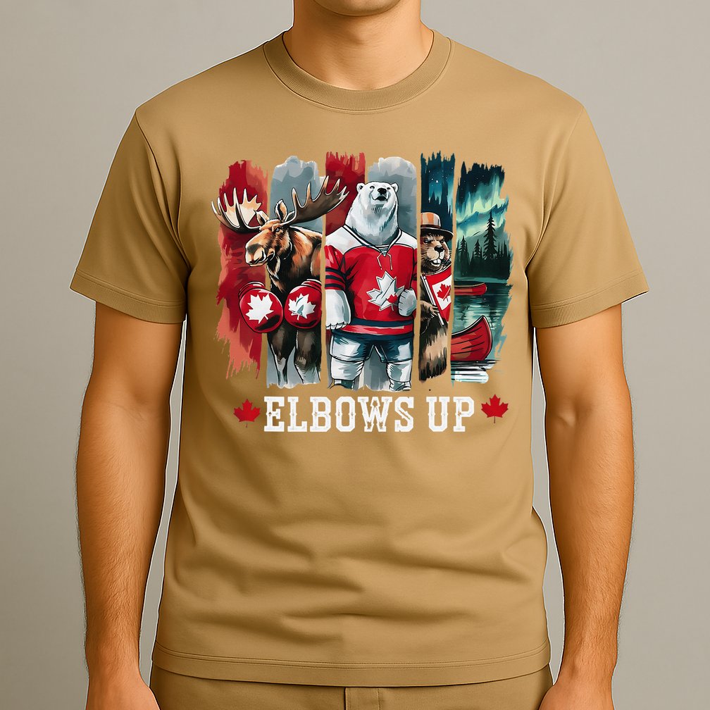 Elbows Up Canada Est 1867 Proud Canadian Strong Canada T-Shirt