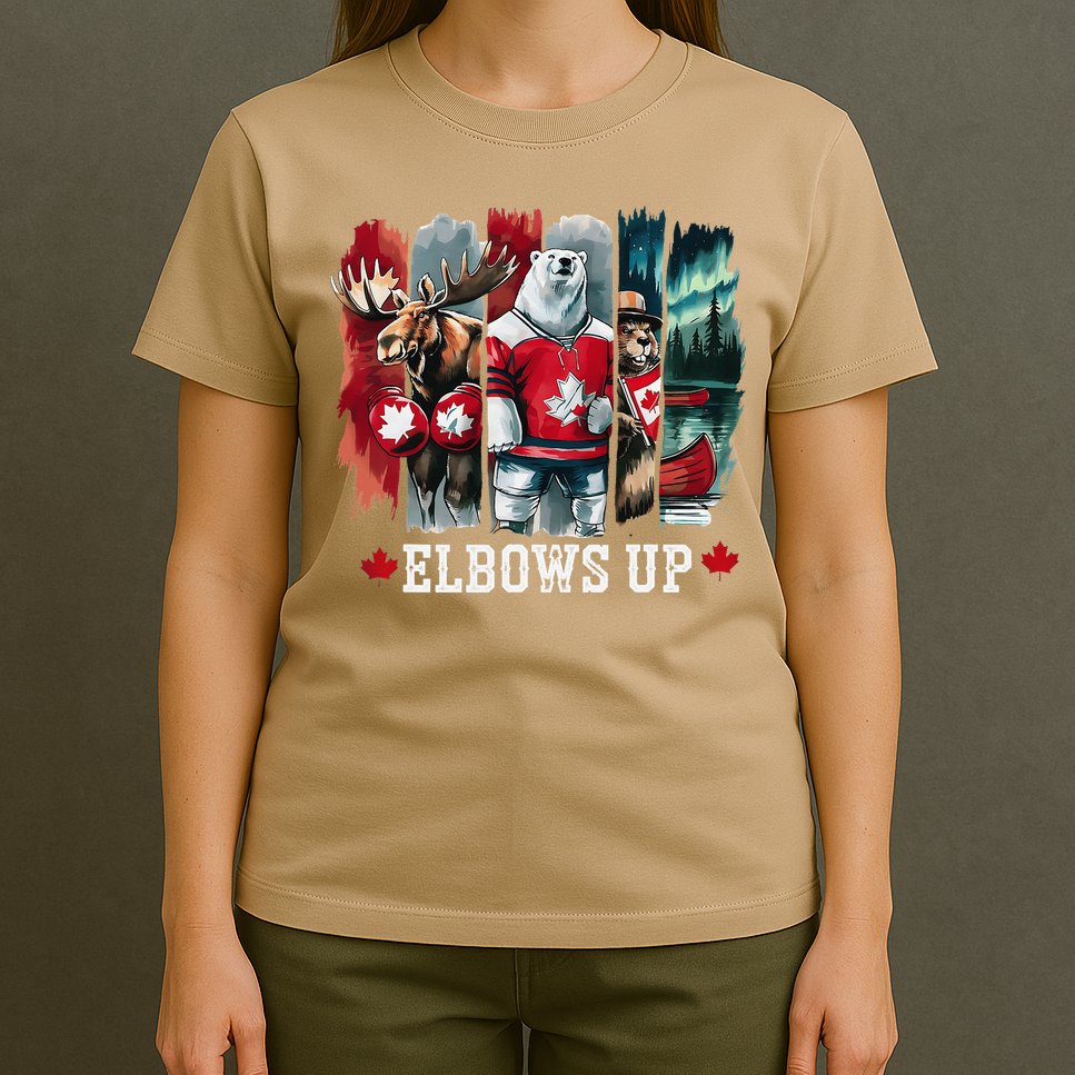 Elbows Up Canada Est 1867 Proud Canadian Strong Canada T-Shirt