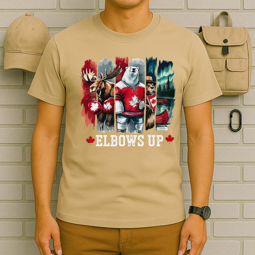 Elbows Up Canada Est 1867 Proud Canadian Strong Canada T-Shirt
