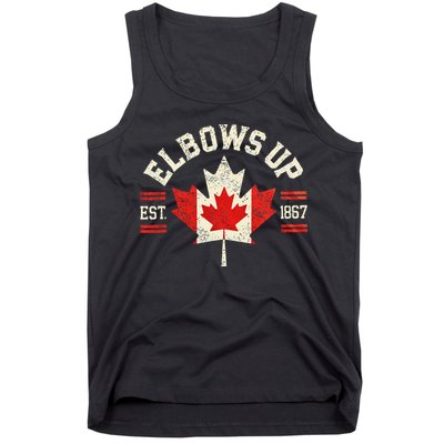 Elbows Up Canada Est 1867 Canadian Strong Canada Tank Top