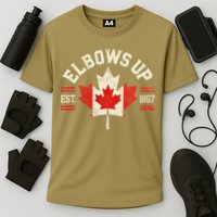 Elbows Up Canada Est 1867 Canadian Strong Canada Cooling Performance Crew T-Shirt