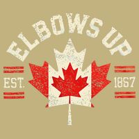 Elbows Up Canada Est 1867 Canadian Strong Canada Cooling Performance Crew T-Shirt