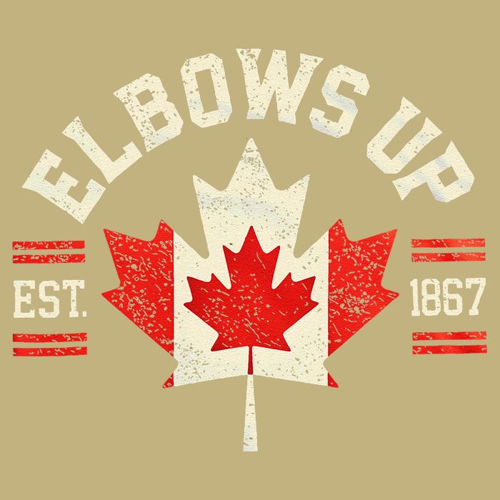 Elbows Up Canada Est 1867 Canadian Strong Canada Cooling Performance Crew T-Shirt