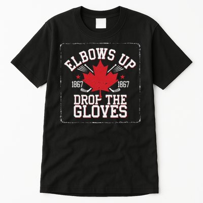 Elbows Up Canada Est 1867 Proud Canadian Tall T-Shirt