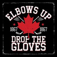Elbows Up Canada Est 1867 Proud Canadian 7-Panel Snapback Hat