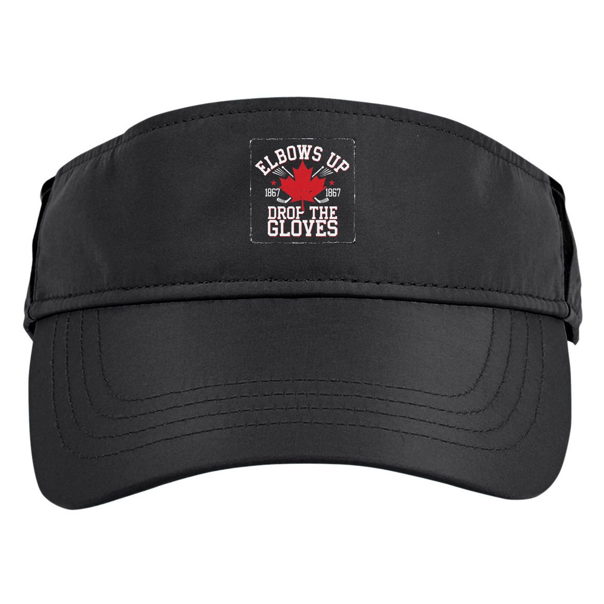 Elbows Up Canada Est 1867 Proud Canadian Adult Drive Performance Visor
