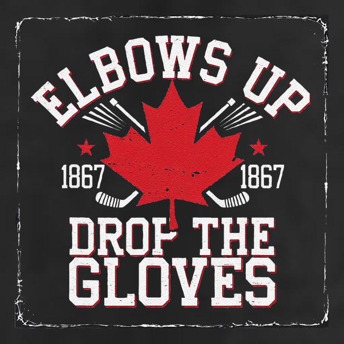 Elbows Up Canada Est 1867 Proud Canadian Adult Drive Performance Visor