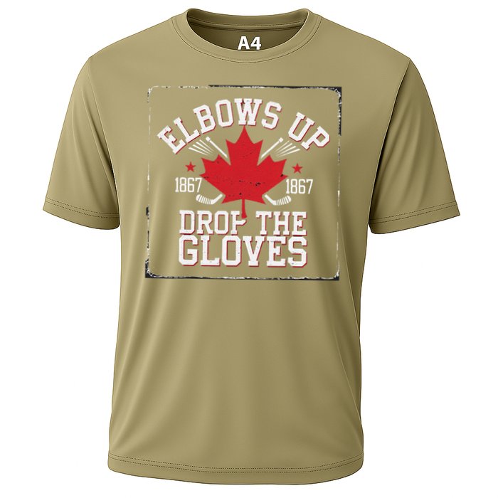 Elbows Up Canada Est 1867 Proud Canadian Cooling Performance Crew T-Shirt