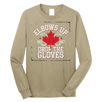 Elbows Up Canada Est 1867 Proud Canadian Long Sleeve Shirt