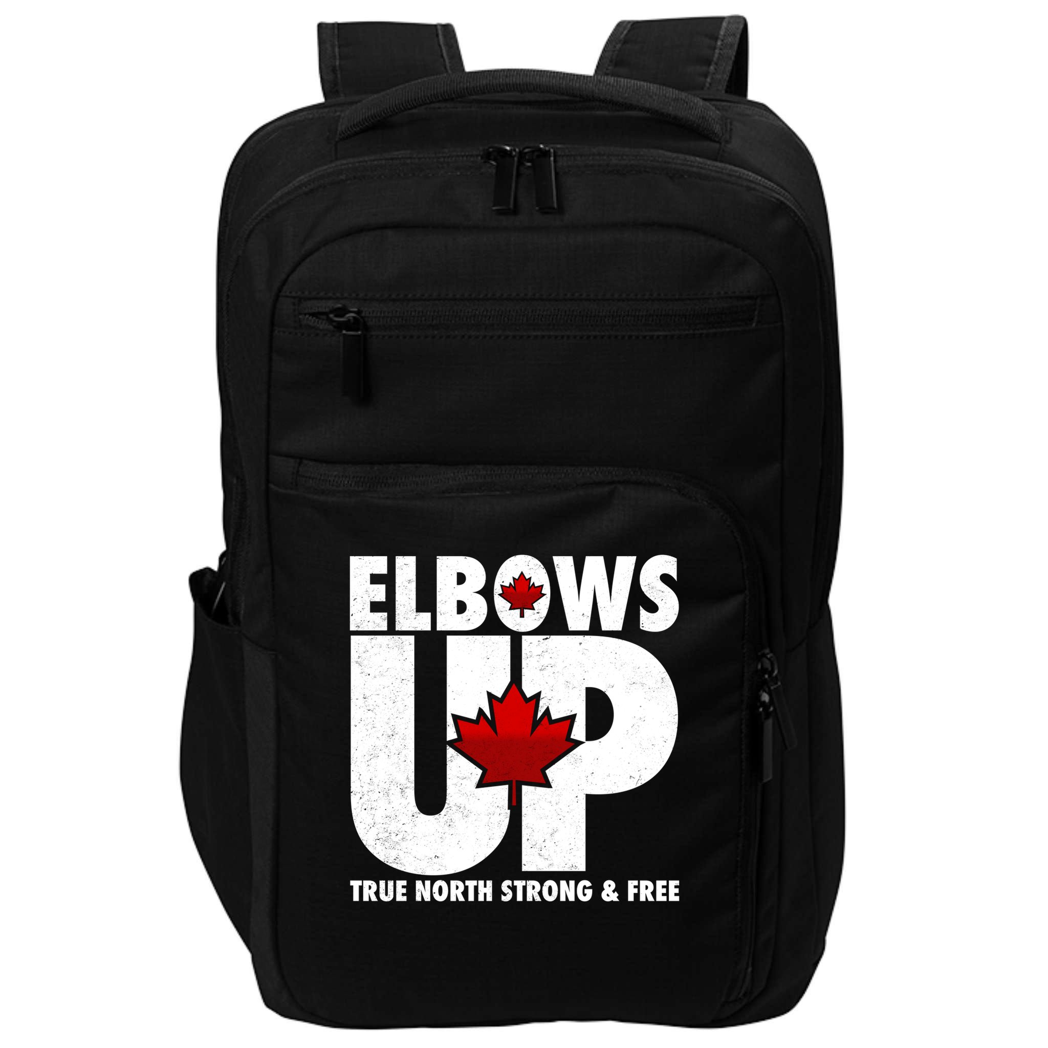 Elbows Up Canada True North Strong and Free Impact Tech Backpack