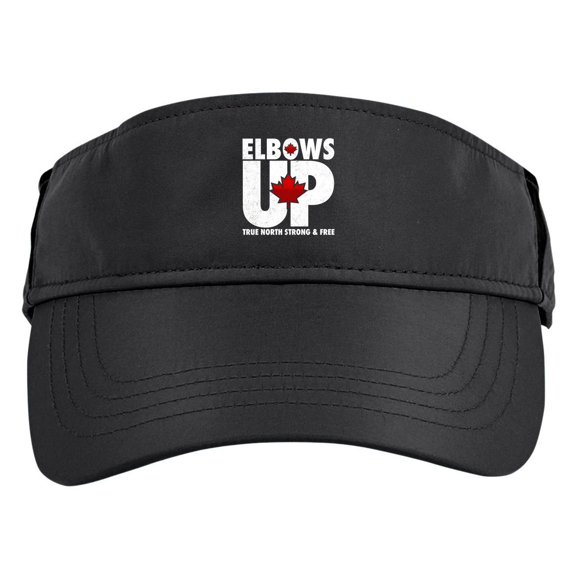 Elbows Up Canada True North Strong and Free Adult Drive Performance Visor