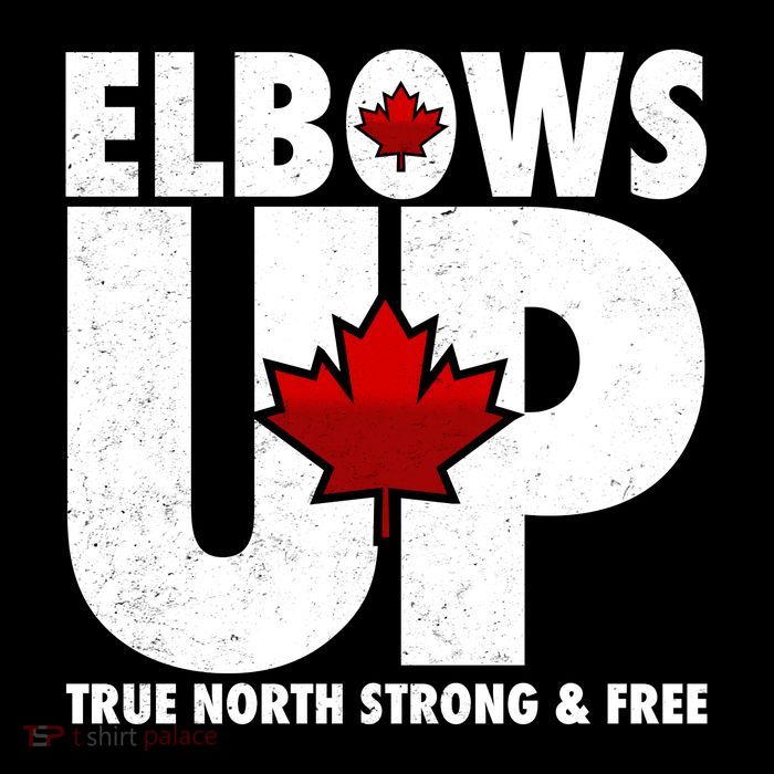 Elbows Up Canada True North Strong and Free 16 in Basic Backpack