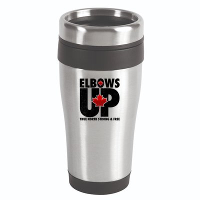 Elbows Up Canada True North Strong and Free 16oz Travel Tumbler