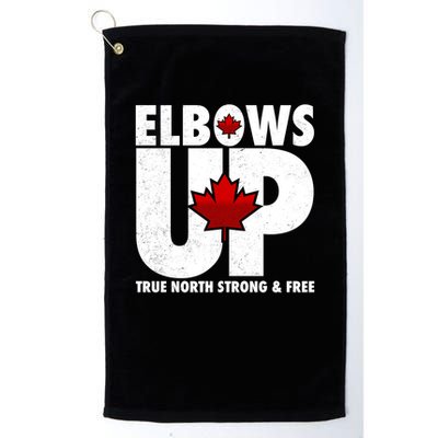 Elbows Up Canada True North Strong and Free Golf Towel