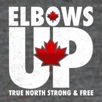 Elbows Up Canada True North Strong and Free Tall T-Shirt