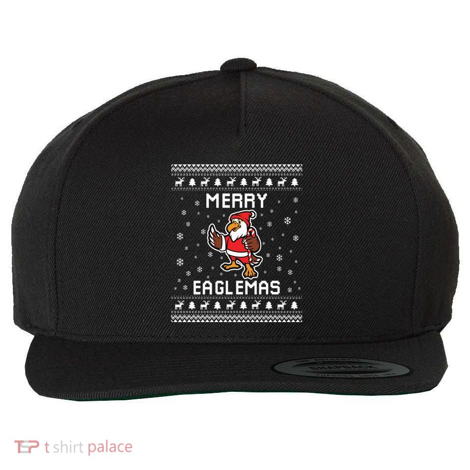 Eagles Ugly Christmas Sweater Eagles Lover Holiday Present Wool Snapback Cap
