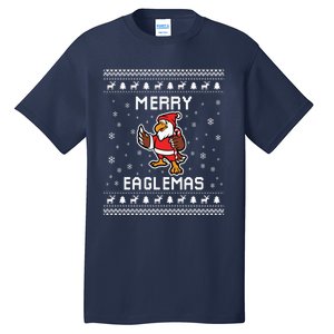 Eagles Ugly Christmas Sweater Eagles Lover Holiday Present Tall T-Shirt