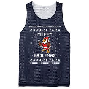 Eagles Ugly Christmas Sweater Eagles Lover Holiday Present Mesh Reversible Basketball Jersey Tank