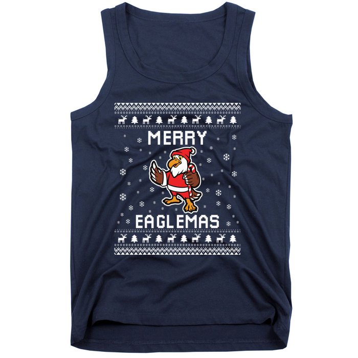 Eagles Ugly Christmas Sweater Eagles Lover Holiday Present Tank Top