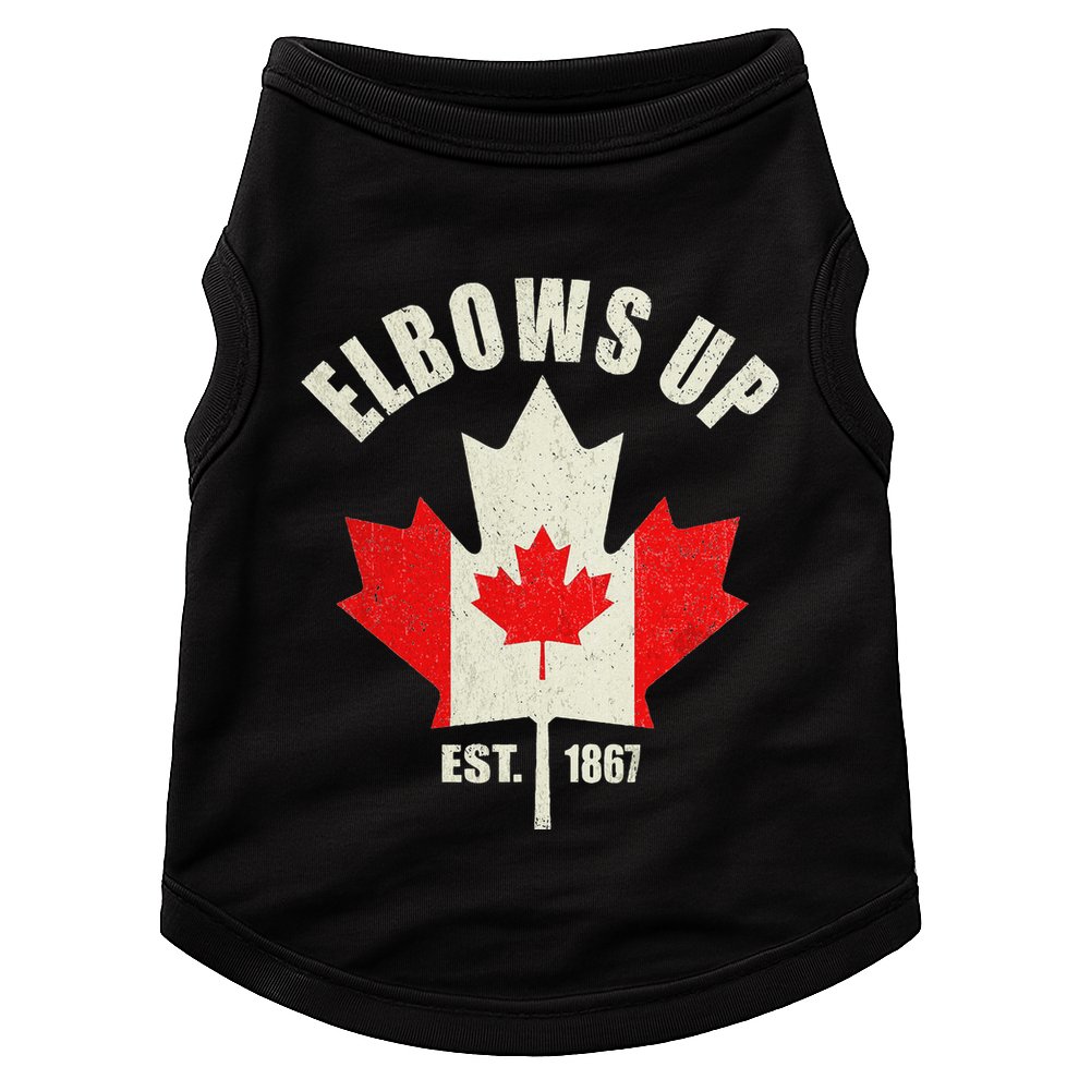 Elbows Up Canada Est 1867 Proud Canadian Strong Canada Doggie Tank