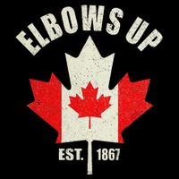 Elbows Up Canada Est 1867 Proud Canadian Strong Canada Drawstring Bag