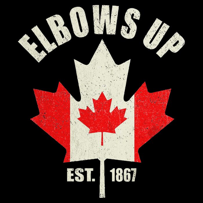 Elbows Up Canada Est 1867 Proud Canadian Strong Canada Cooling Performance Long Sleeve Crew