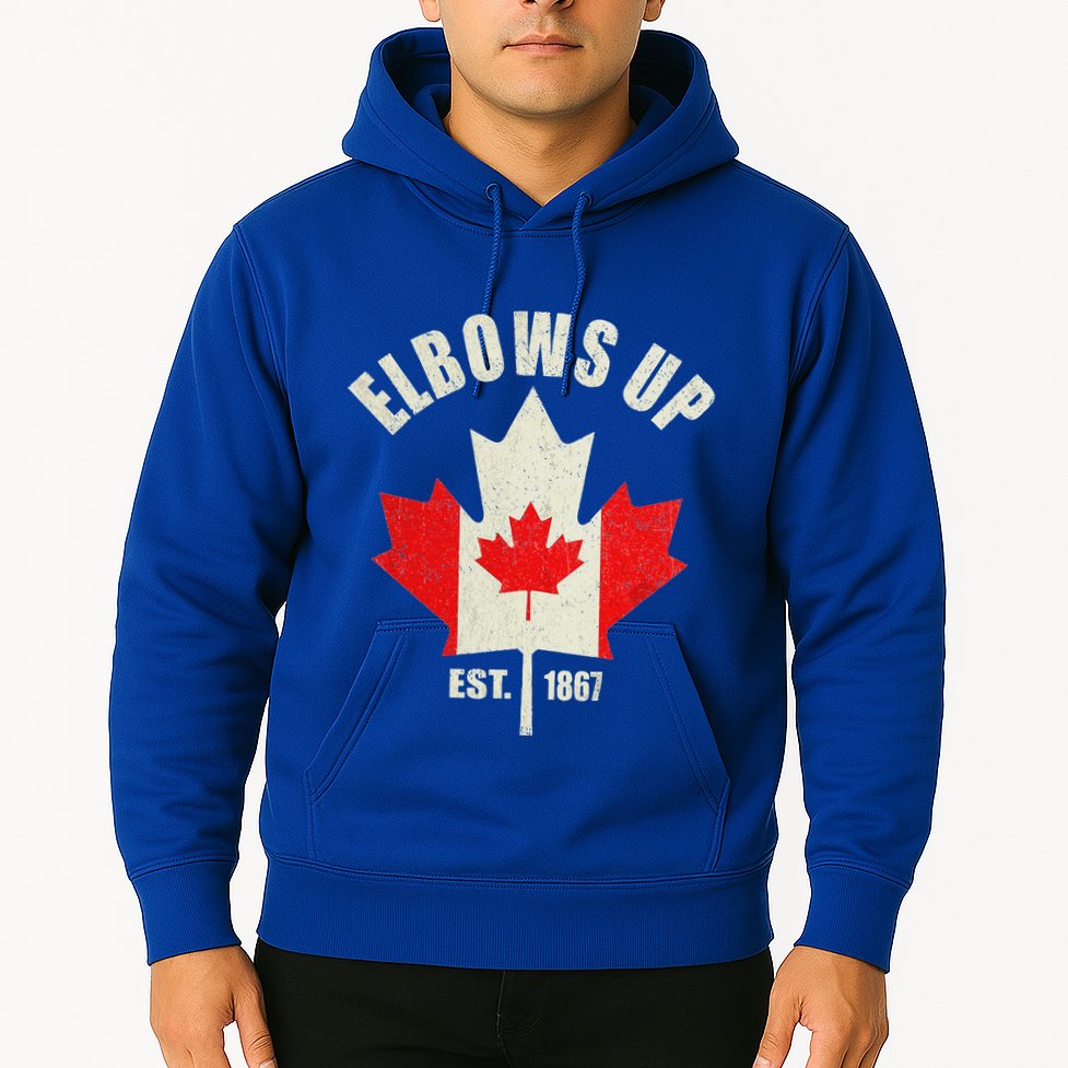 Elbows Up Canada Est 1867 Proud Canadian Strong Canada Hoodie