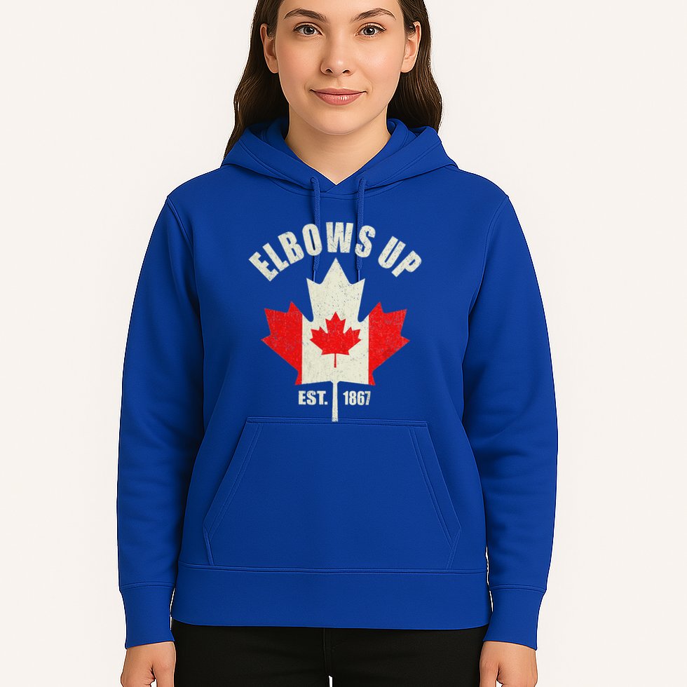 Elbows Up Canada Est 1867 Proud Canadian Strong Canada Hoodie