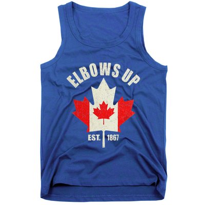 Elbows Up Canada Est 1867 Proud Canadian Strong Canada Tank Top