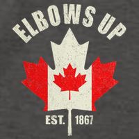 Elbows Up Canada Est 1867 Proud Canadian Strong Canada Vector Backpack