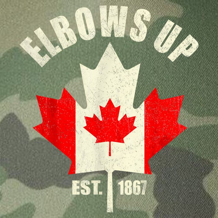 Elbows Up Canada Est 1867 Proud Canadian Strong Canada Legacy Tie Dye Trucker Hat