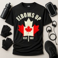 Elbows Up Canada Est 1867 Proud Canadian Strong Canada Cooling Performance Crew T-Shirt